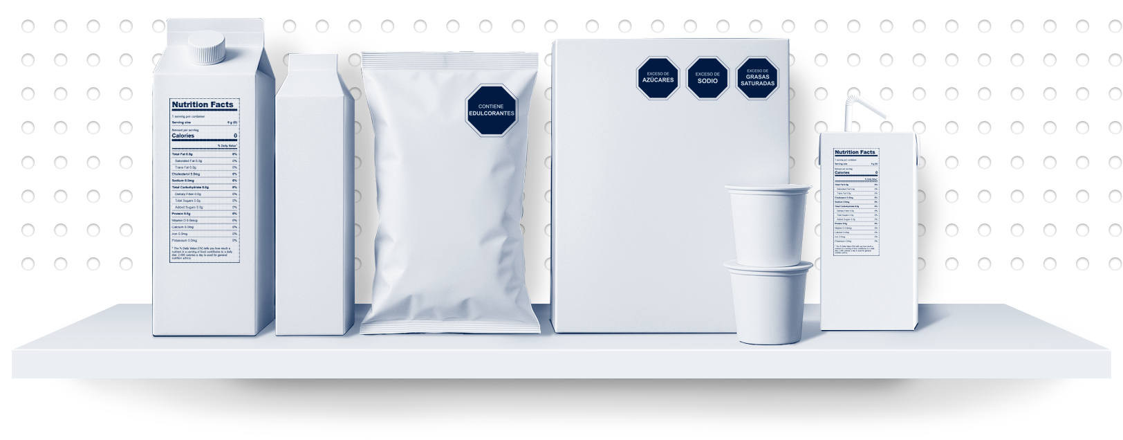 Productos con etiquetado nutricional